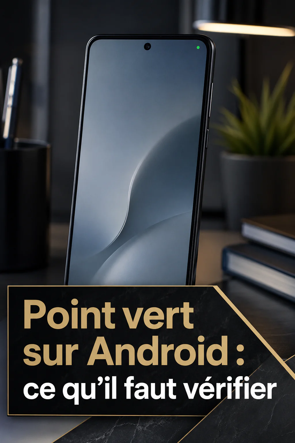 Image Pinterest expliquant ce qu'il faut verifier quand un point vert apparait sur Android