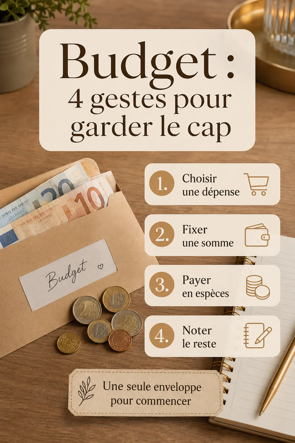 Budget : 4 gestes pour garder le cap avec une enveloppe de dépenses