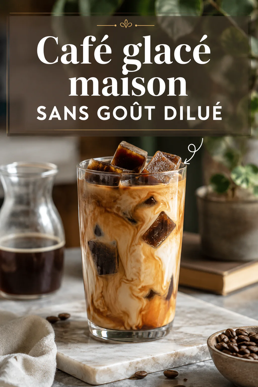 Image Pinterest café glacé maison sans goût dilué