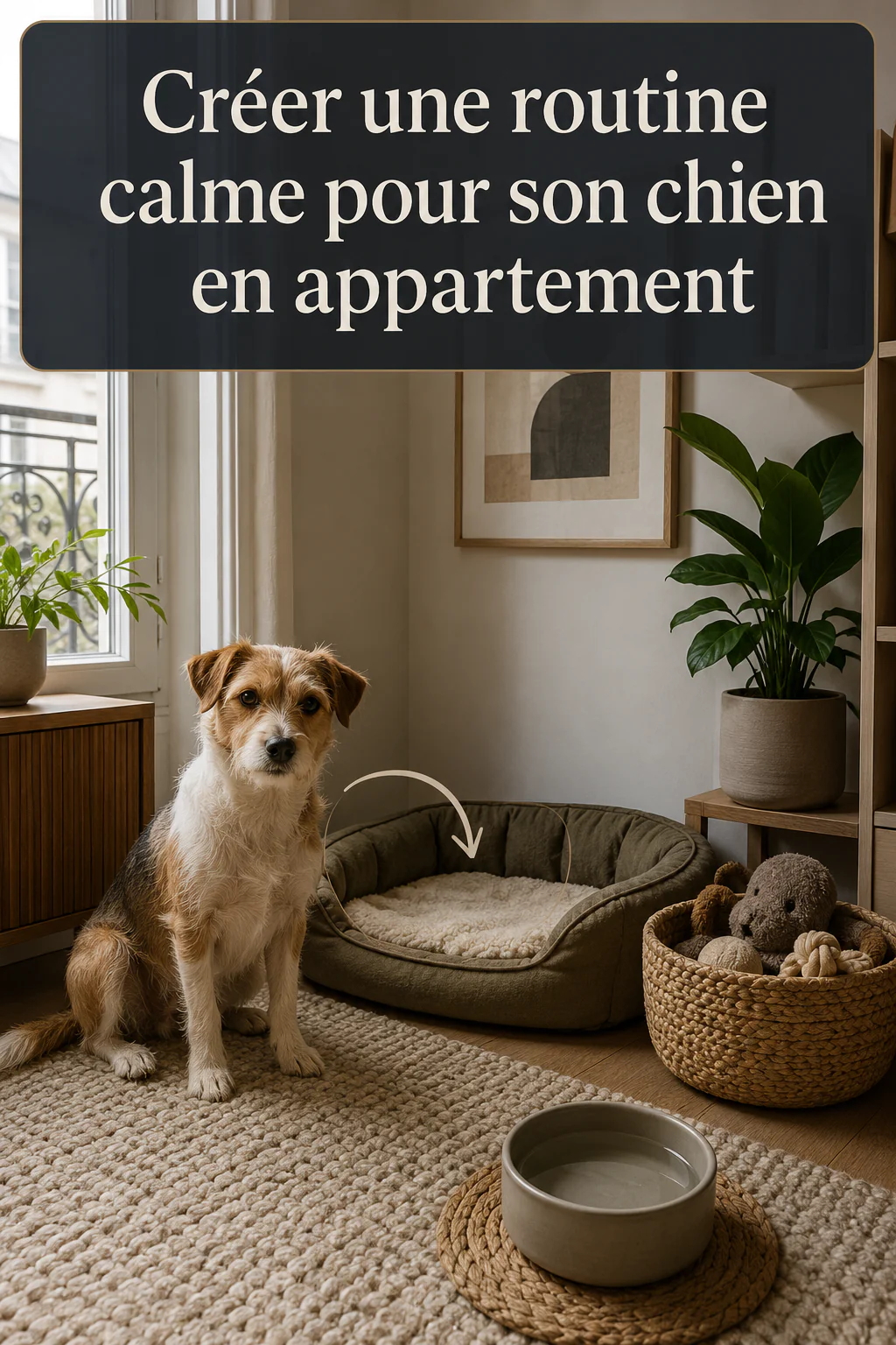 Créer une routine calme pour son chien en appartement
