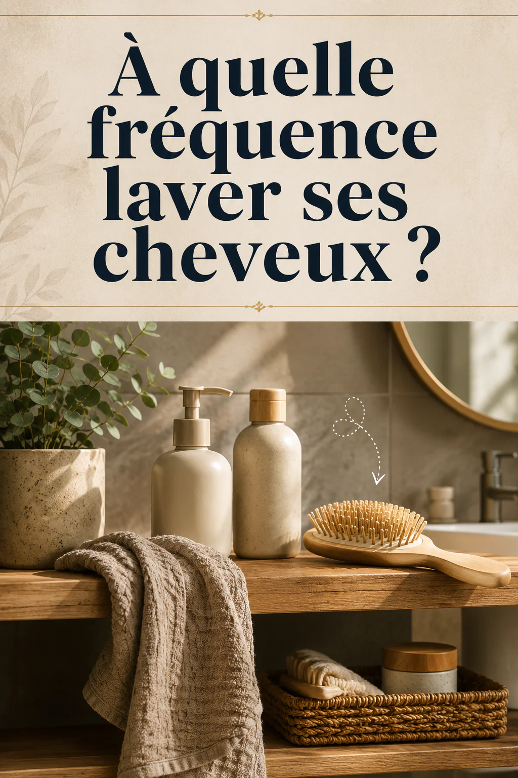 Image titre indiquant à quelle fréquence laver ses cheveux selon sa routine