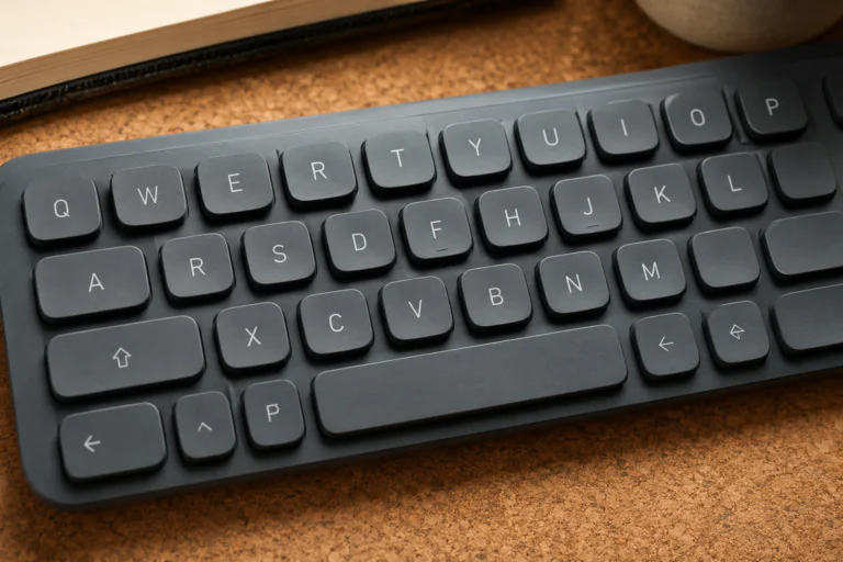 Clavier d’ordinateur avec des lettres qui ne suivent pas l’ordre alphabétique