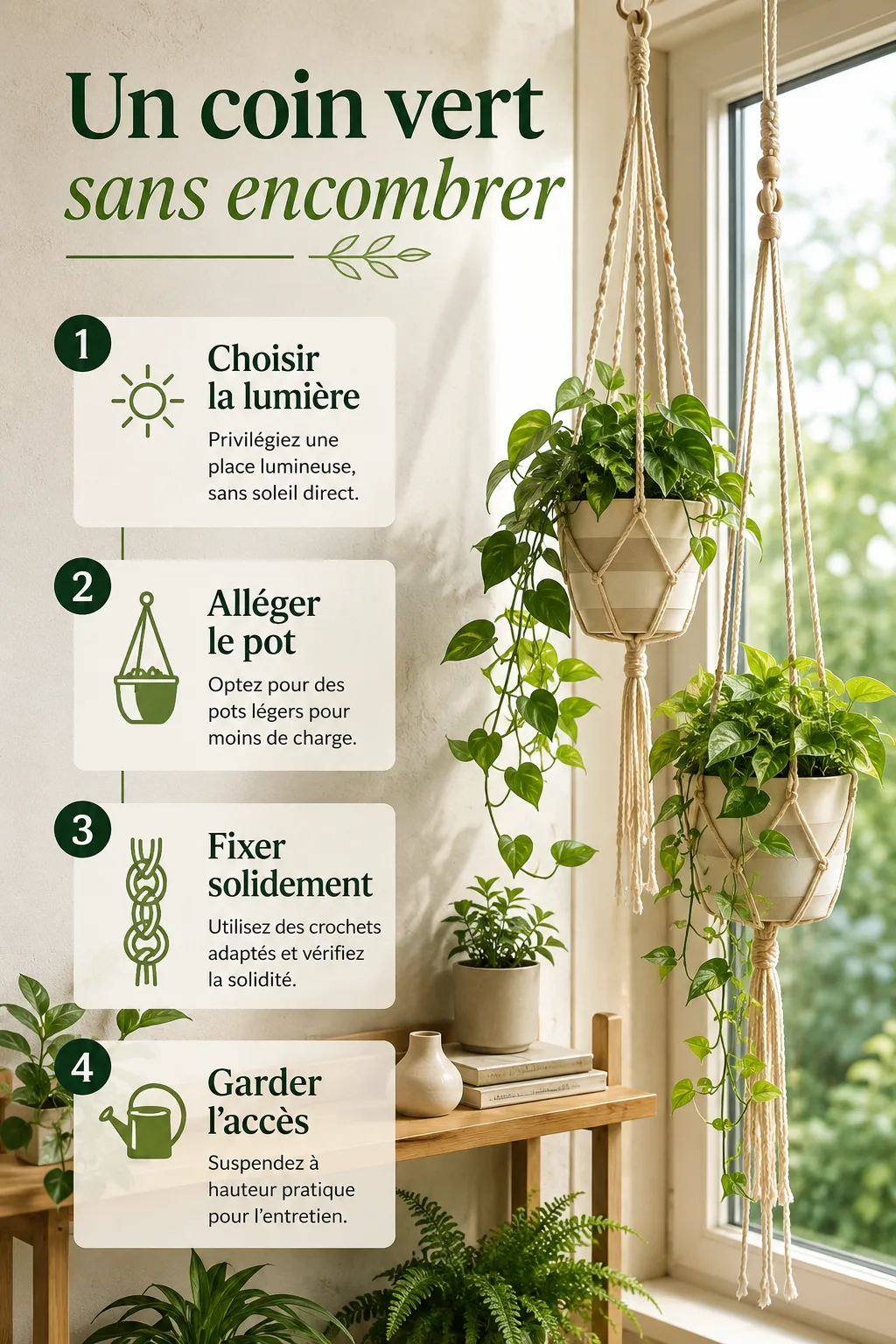 Un coin vert sans encombrer
