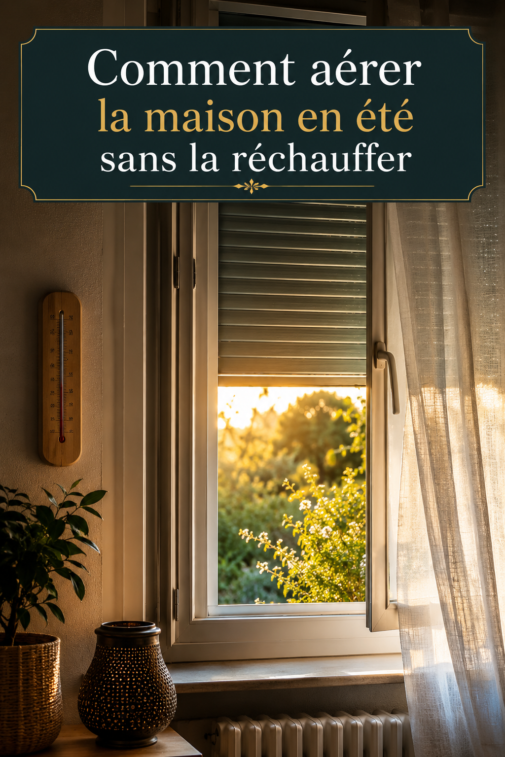 Comment aérer la maison en été sans faire entrer la chaleur