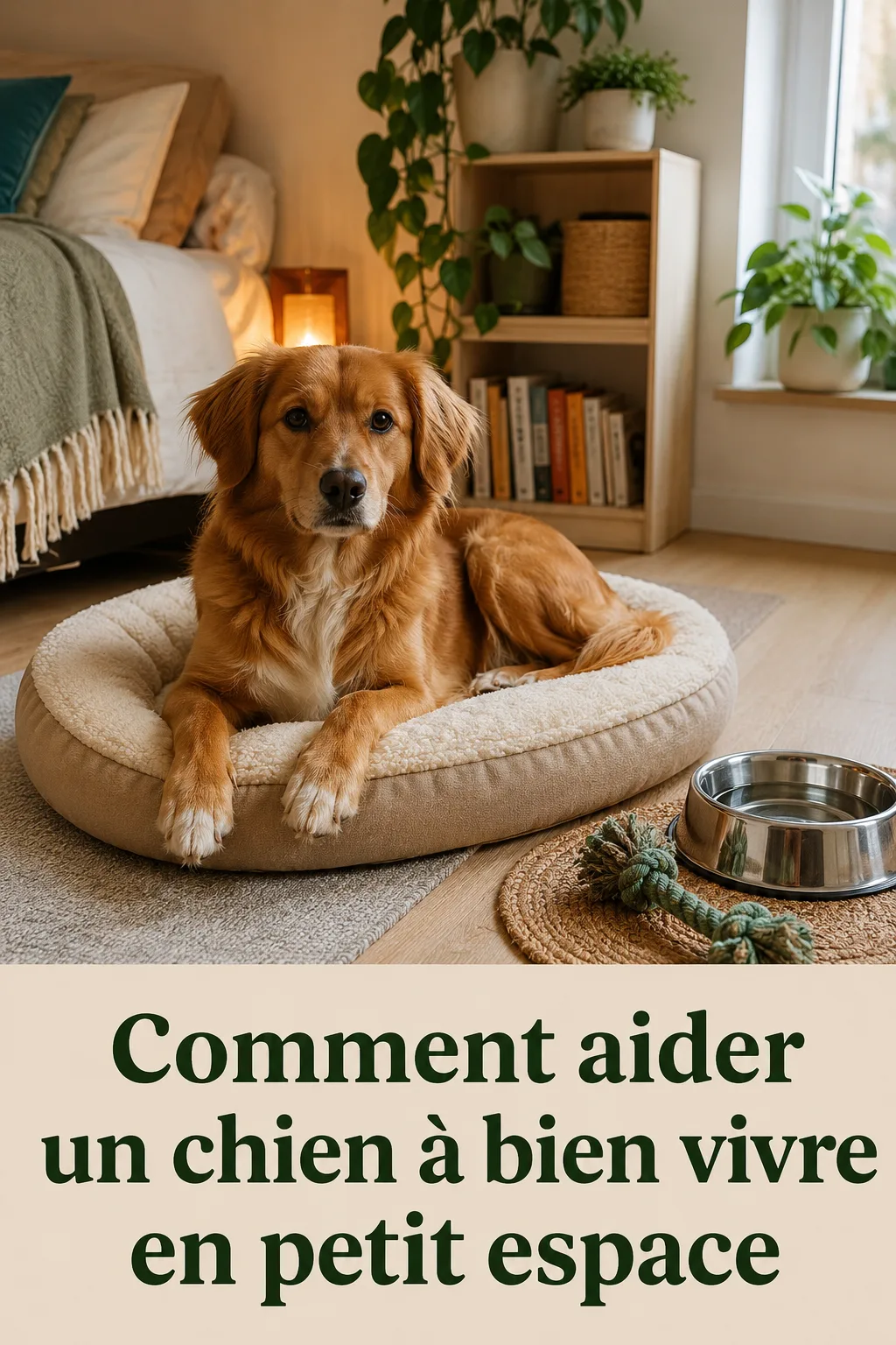 Comment aider un chien à bien vivre en petit espace