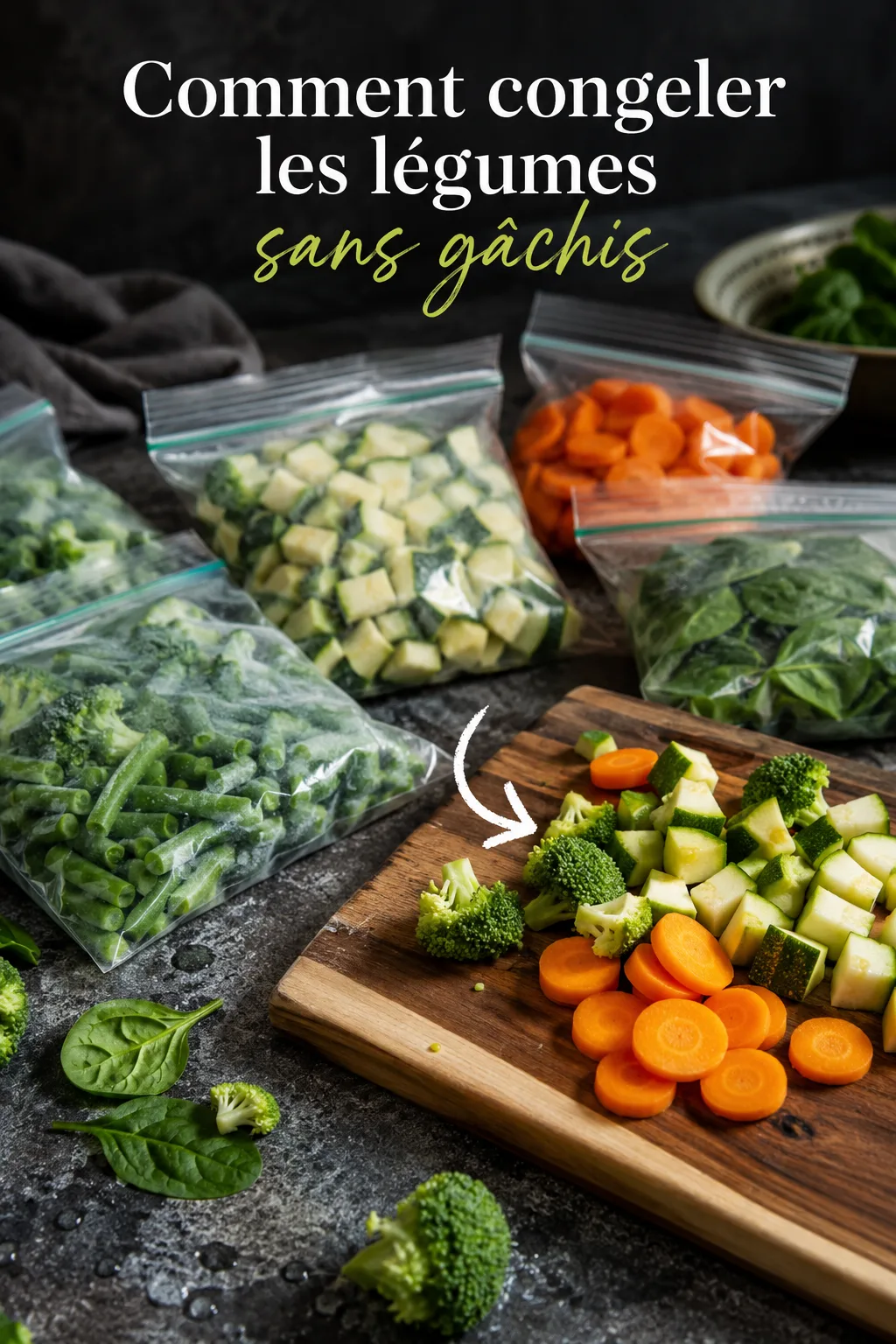 Image Pinterest Comment congeler les légumes sans gâchis