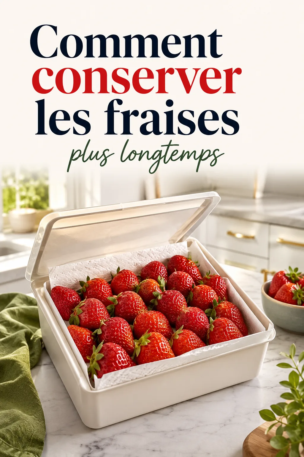 Comment conserver les fraises plus longtemps