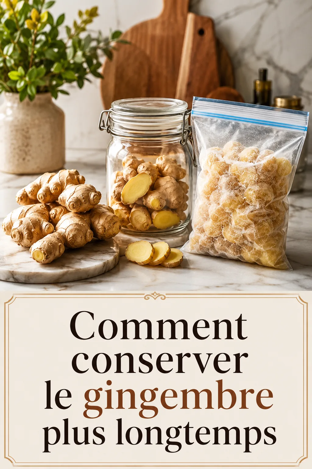 Comment conserver le gingembre plus longtemps