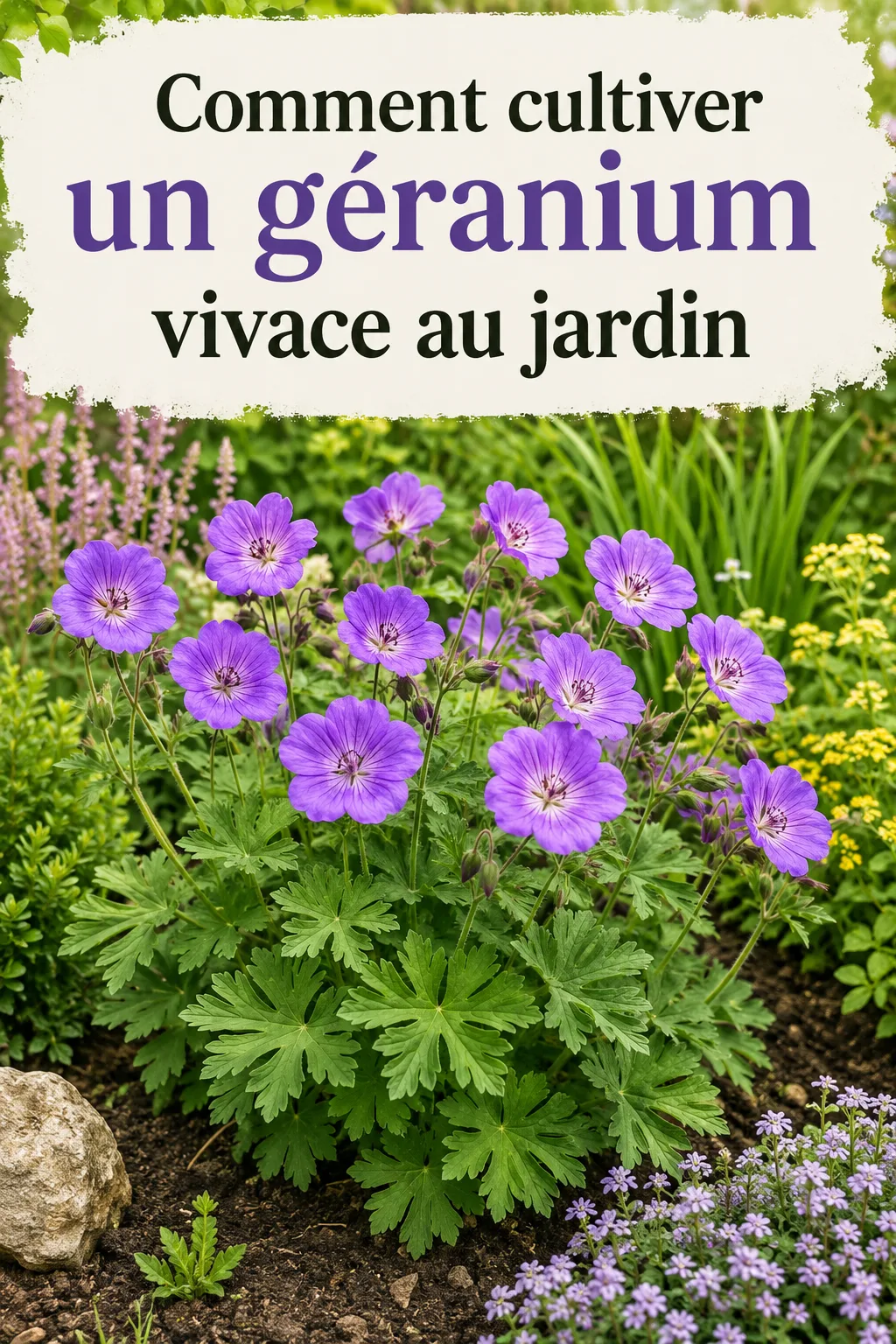 Comment cultiver un géranium vivace au jardin
