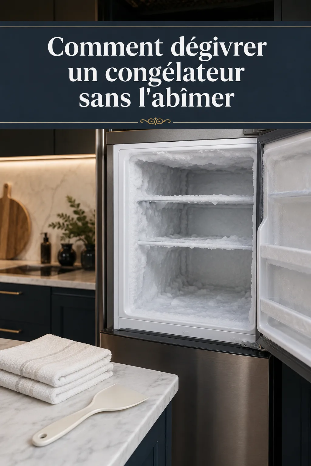 Comment dégivrer un congélateur sans l'abîmer
