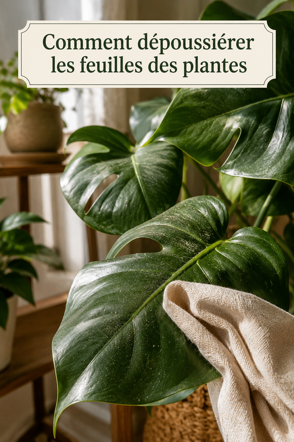 Comment dépoussiérer les feuilles des plantes sans les abîmer