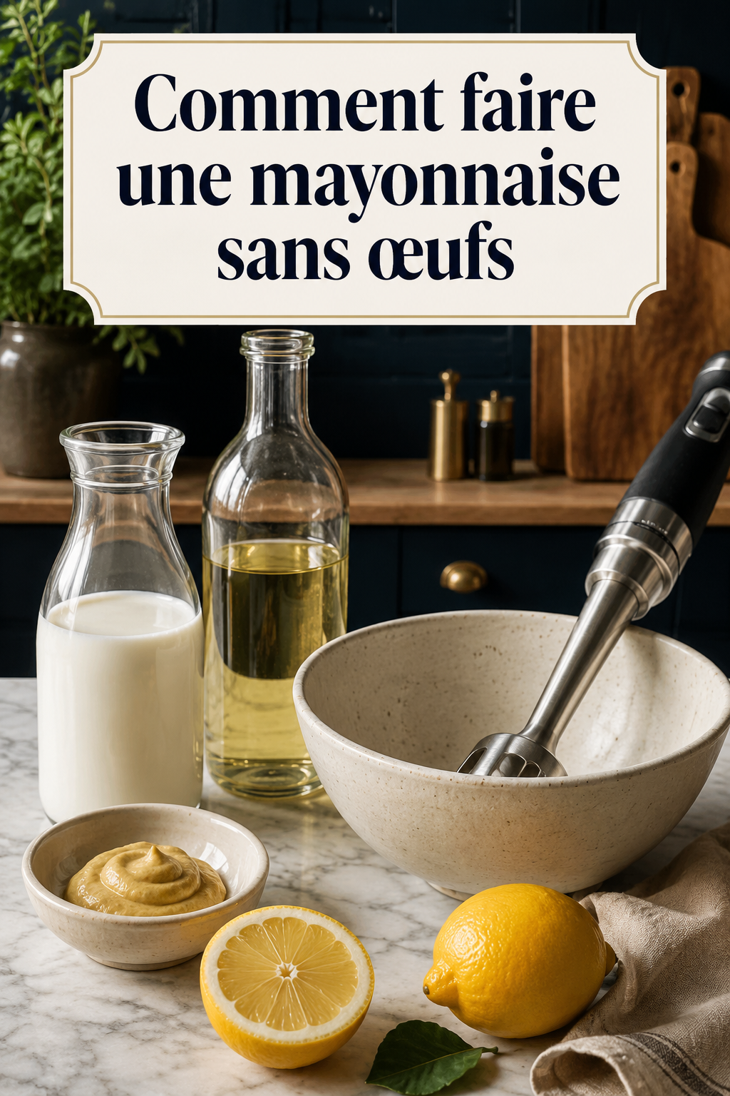 Comment faire une mayonnaise sans œufs maison