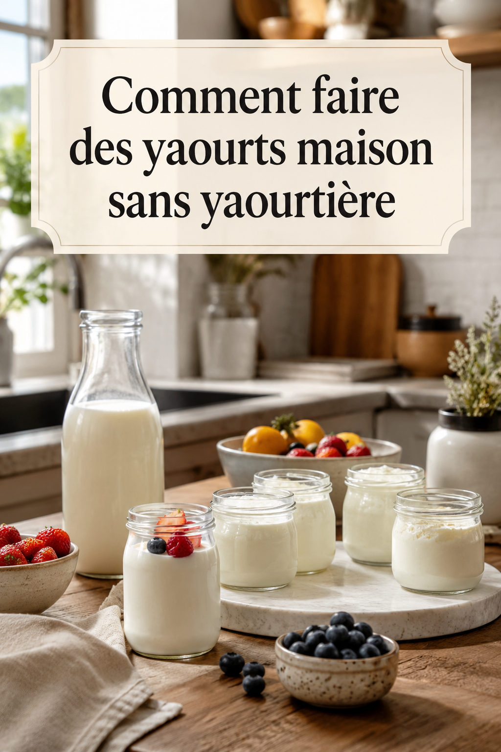 Comment faire des yaourts maison sans yaourtière