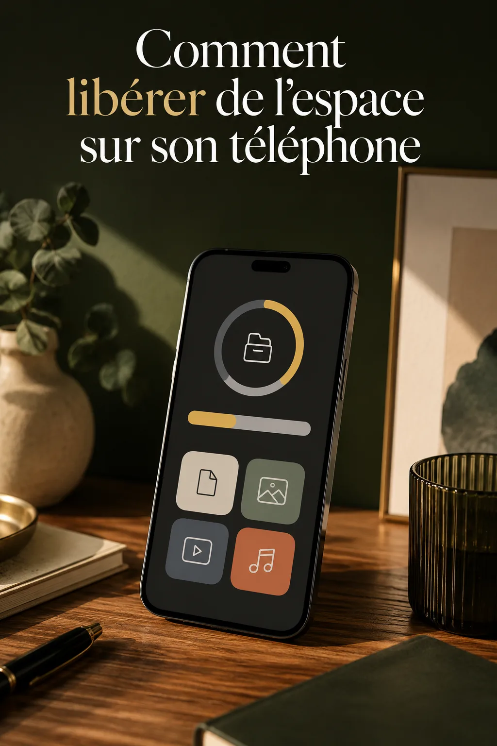 Visuel Pinterest pour libérer de l'espace sur son téléphone