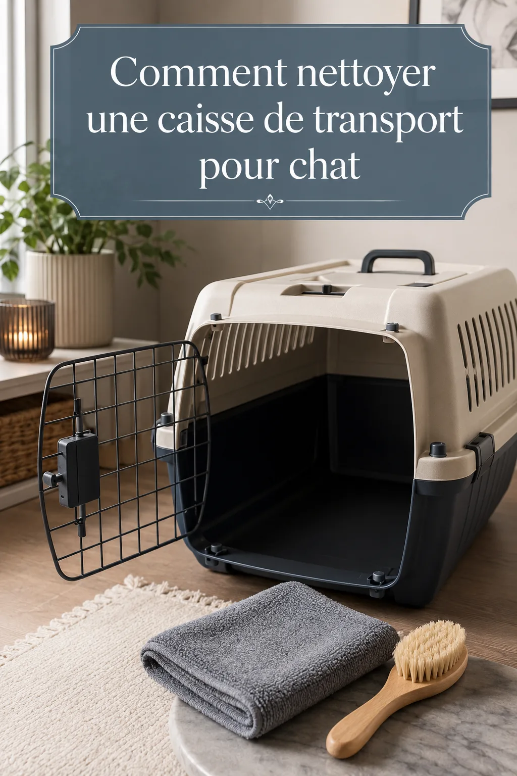 Comment nettoyer une caisse de transport pour chat