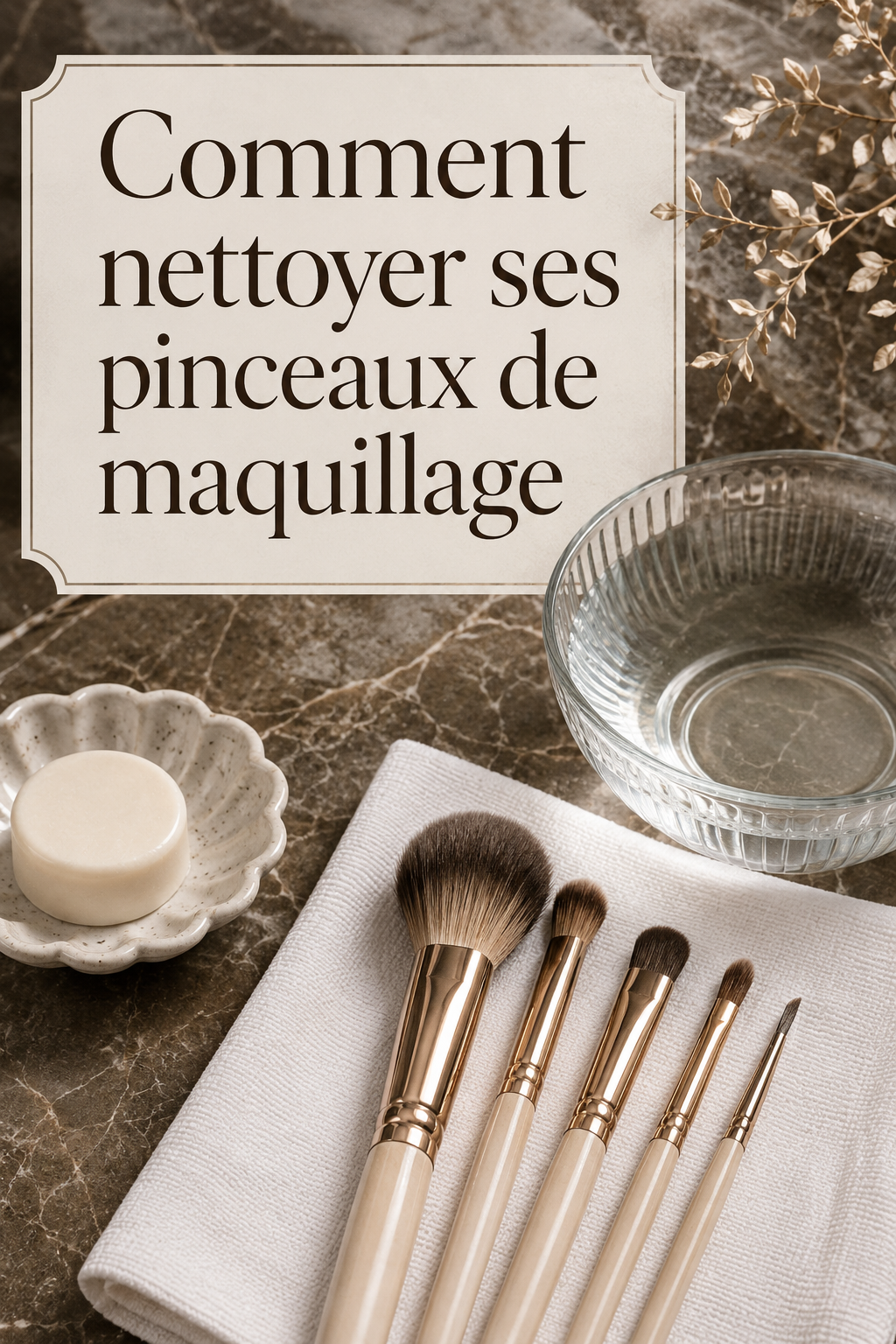 Comment nettoyer ses pinceaux de maquillage