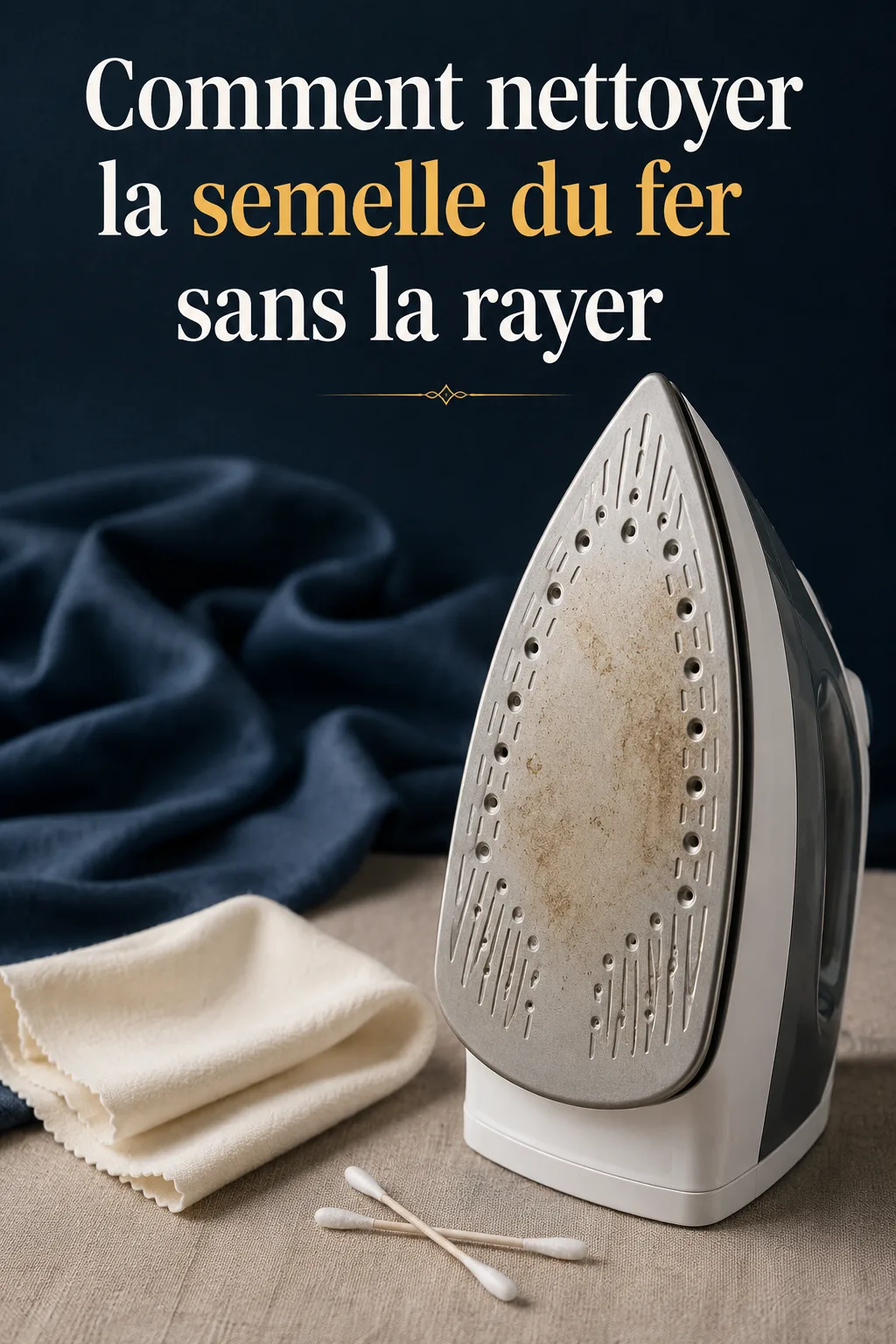 Comment nettoyer la semelle du fer sans la rayer
