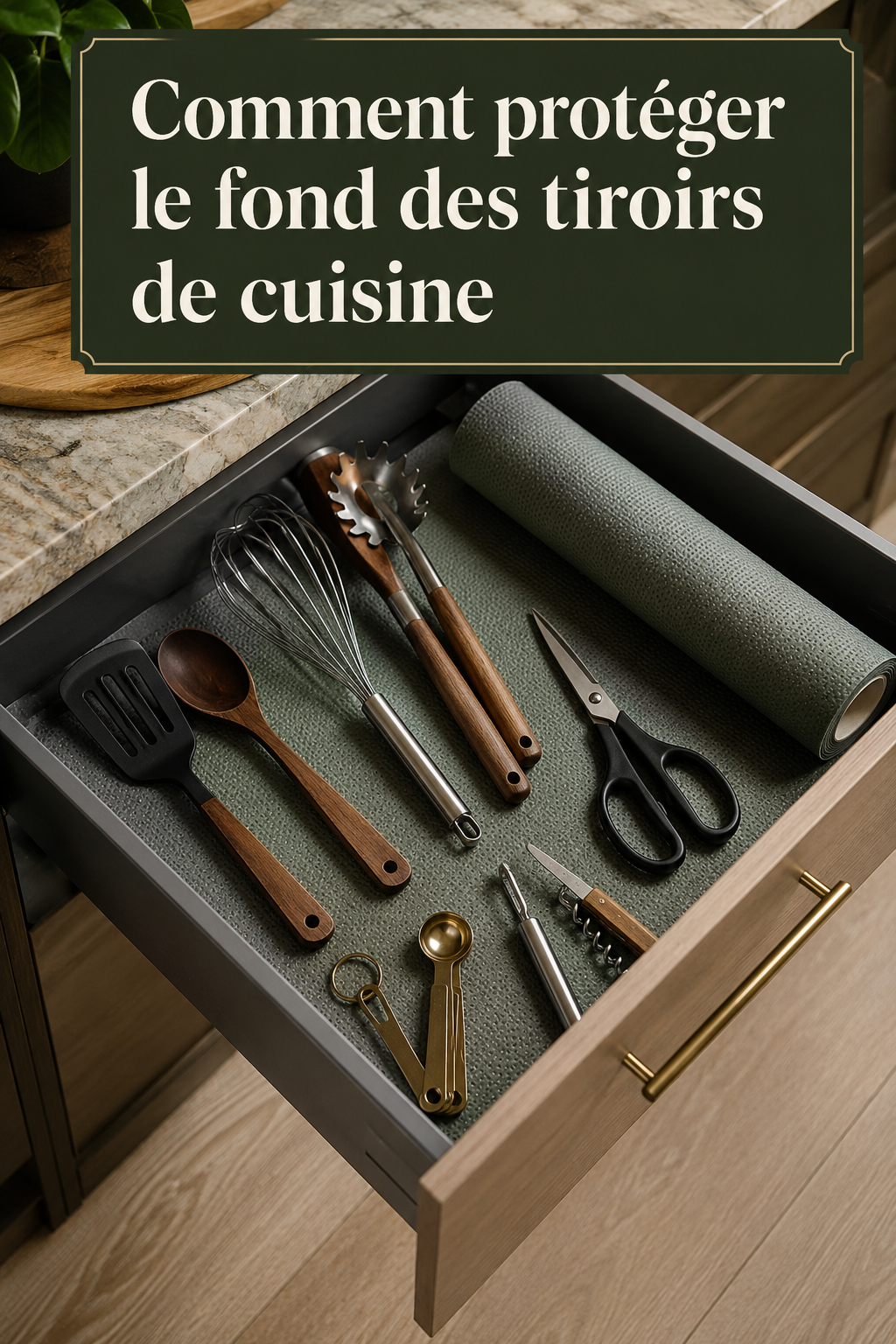 Comment protéger le fond des tiroirs de cuisine