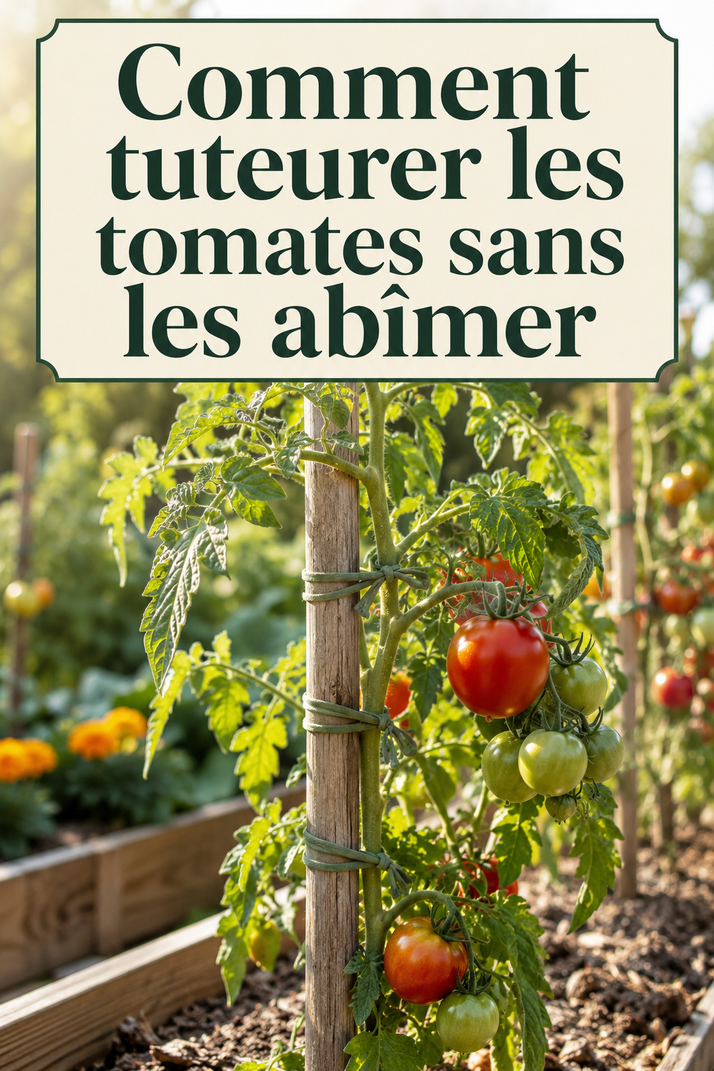 Comment tuteurer les tomates sans les abimer