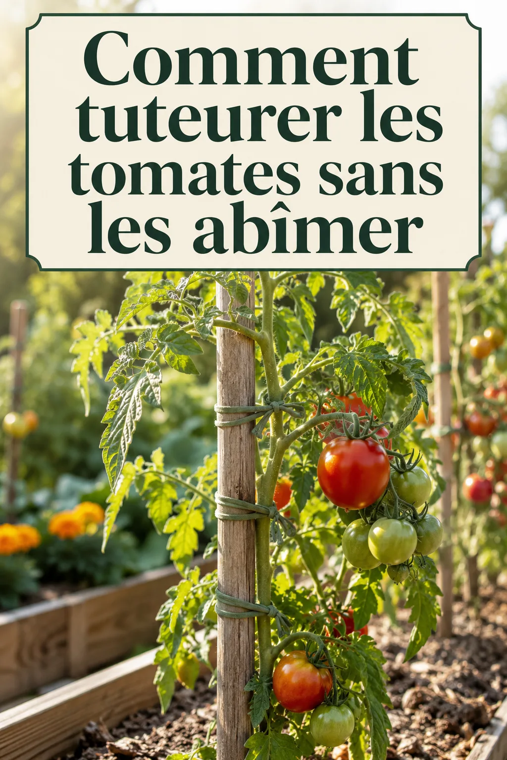 Comment tuteurer les tomates sans les abimer