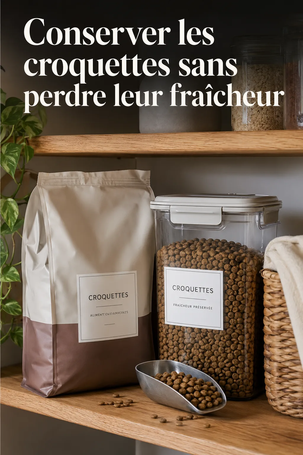 Image titre conserver les croquettes sans perdre leur fraîcheur