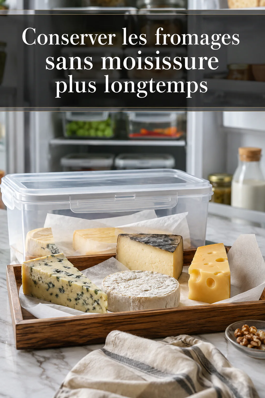 Conserver les fromages sans moisissure plus longtemps