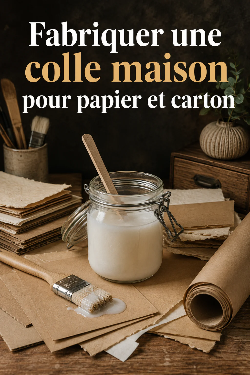 Image titre Fabriquer une colle maison pour papier et carton