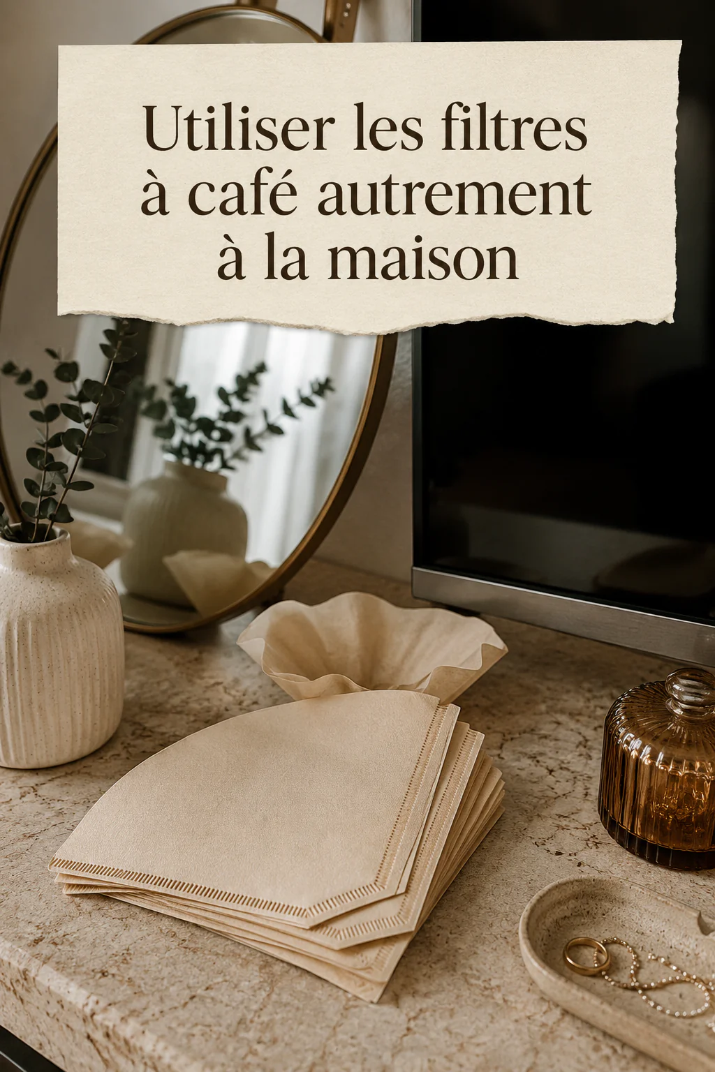 Utiliser les filtres à café autrement à la maison