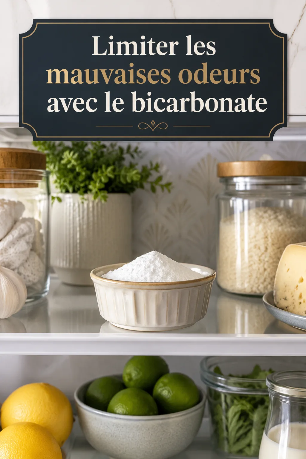 Image titre Pinterest Limiter les mauvaises odeurs avec le bicarbonate