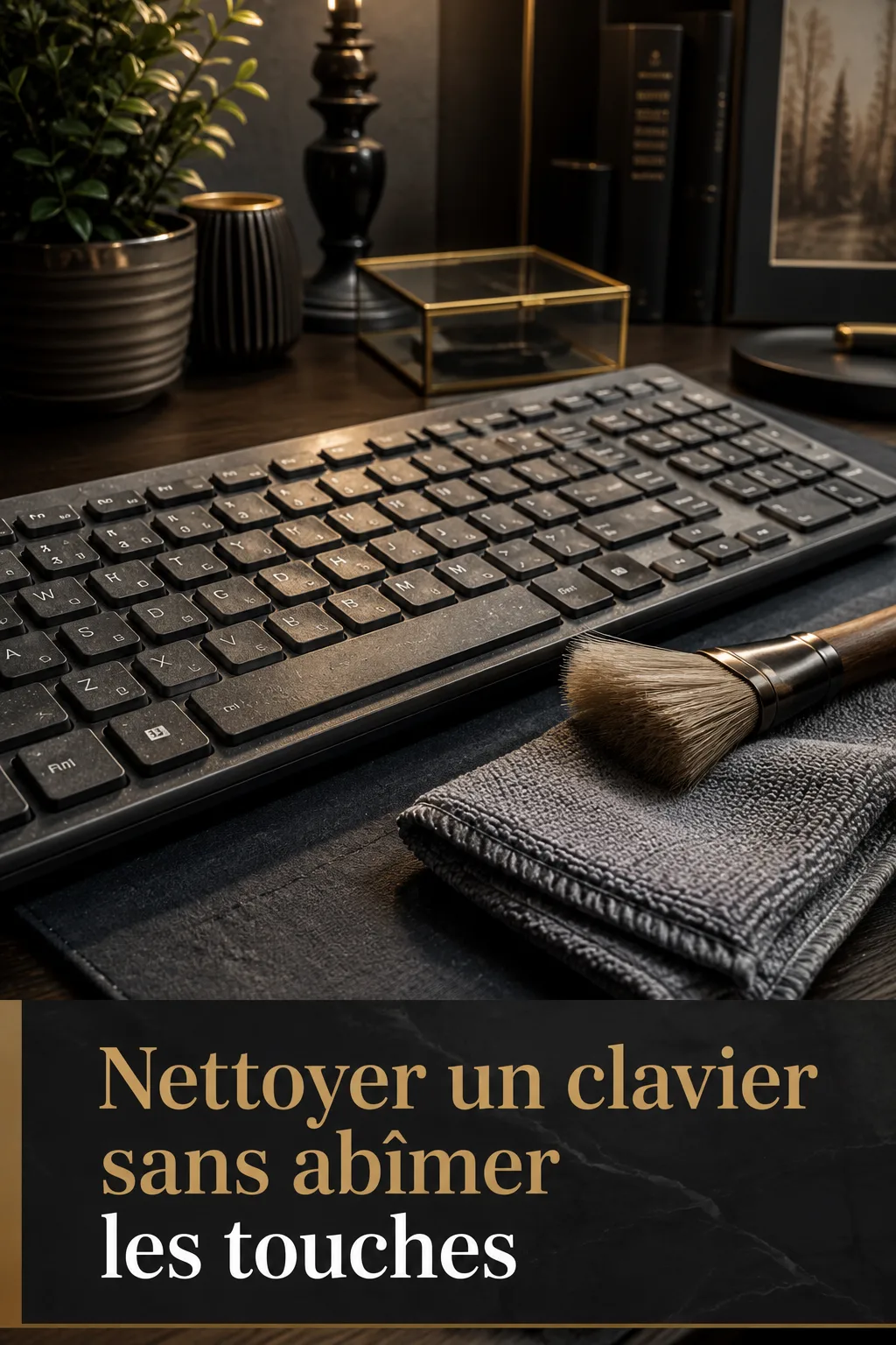 Image titre Pinterest Nettoyer un clavier sans abîmer les touches