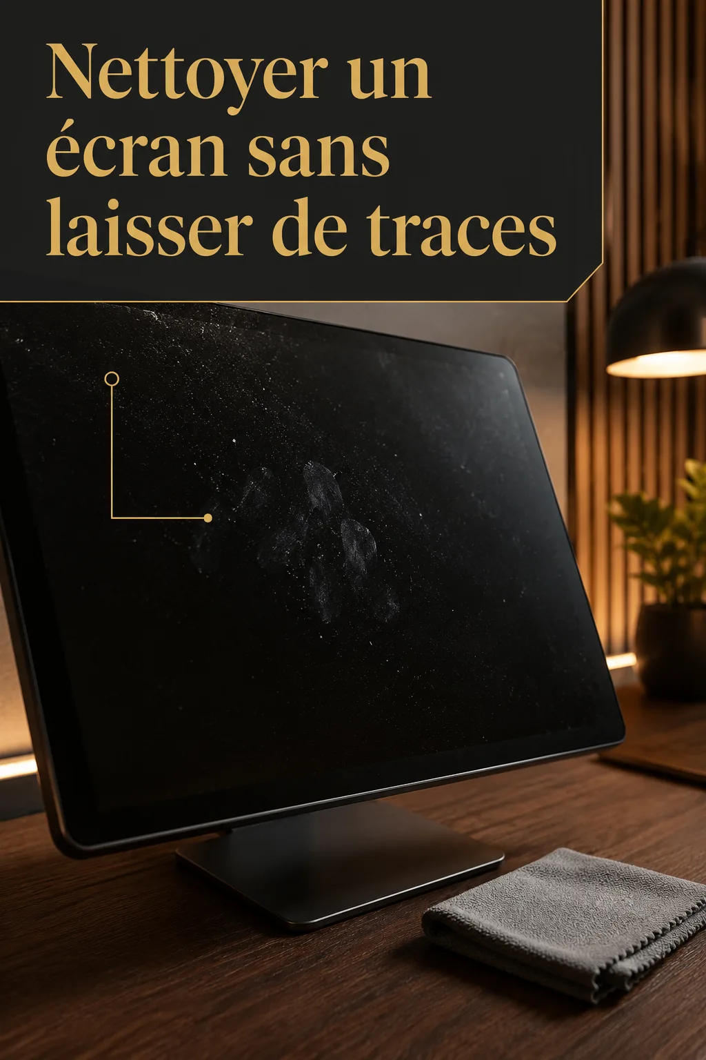 Image Pinterest pour nettoyer un écran sans laisser de traces