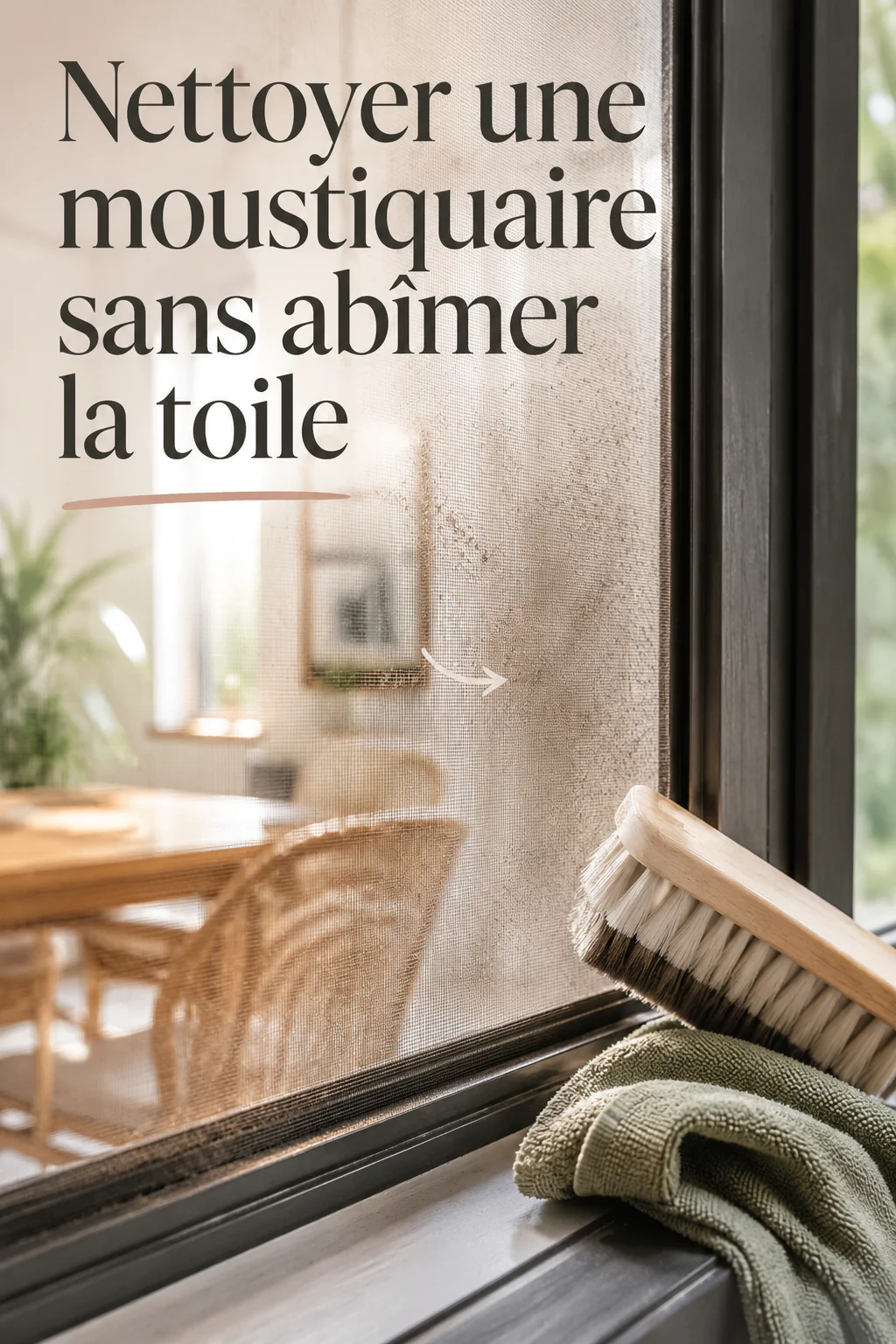 Nettoyer une moustiquaire sans abîmer la toile