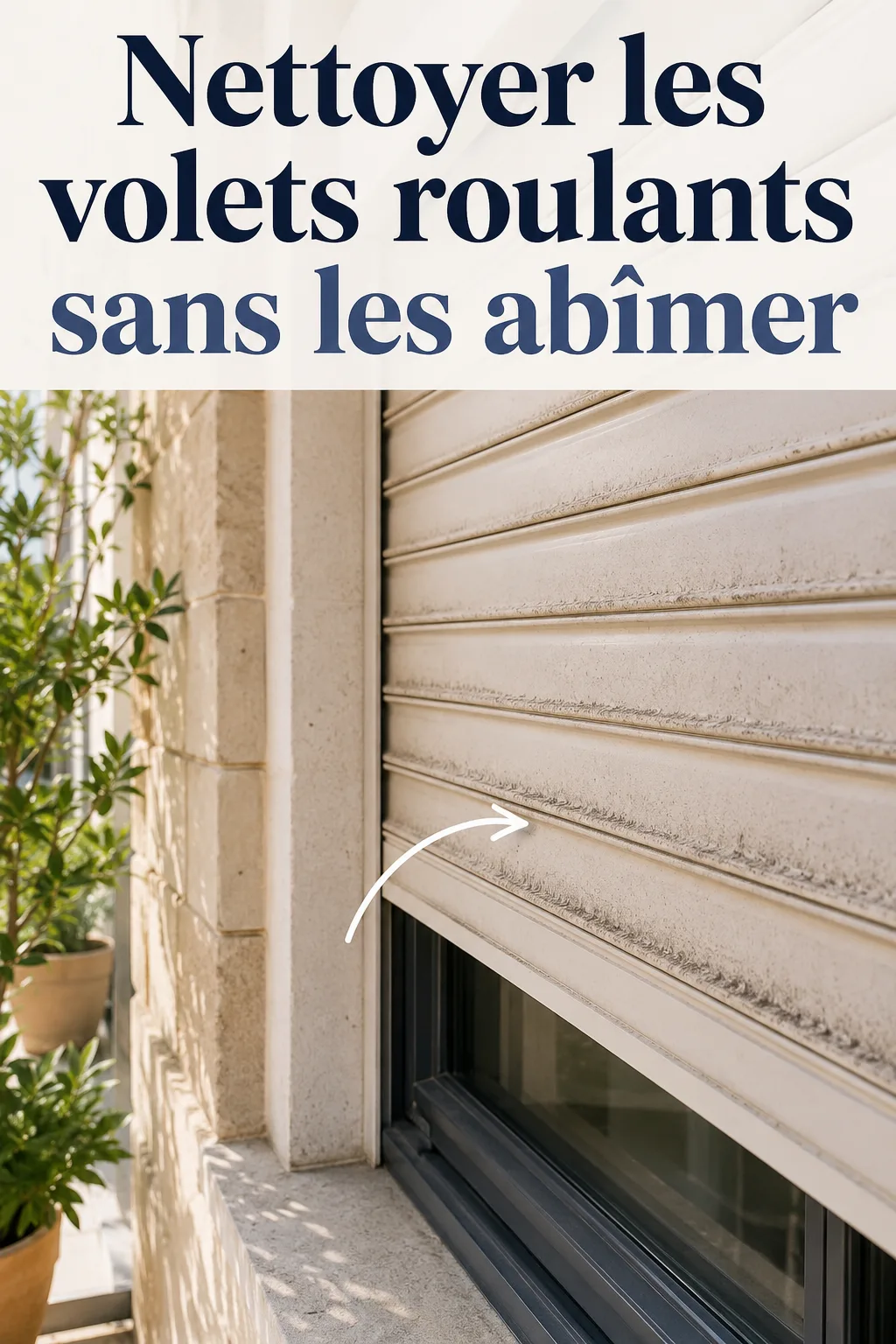 Image titre nettoyer les volets roulants sans les abîmer