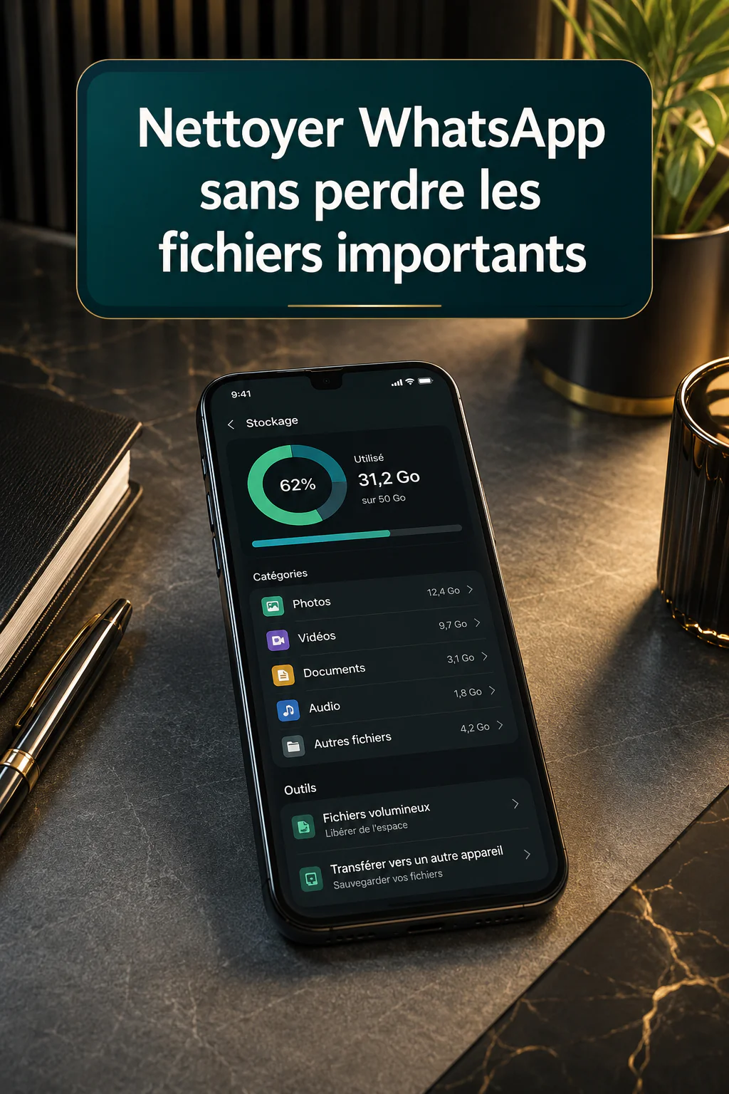 Nettoyer WhatsApp sans perdre les fichiers importants