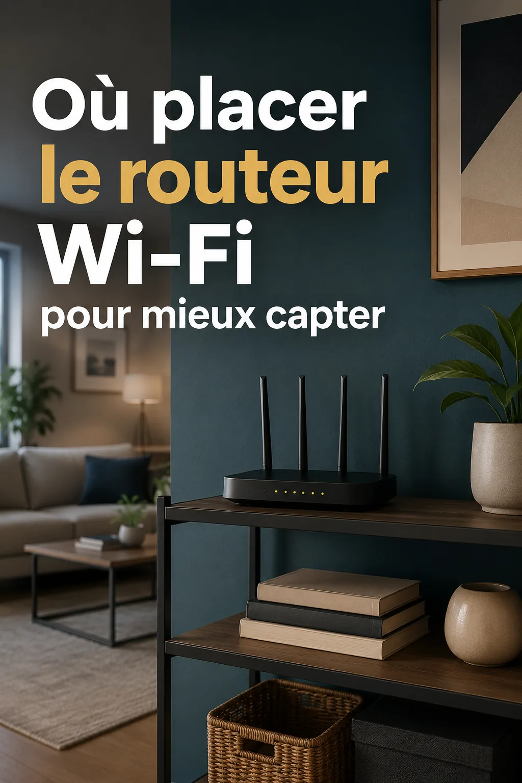 Image titre Pinterest sur l’emplacement du routeur Wi-Fi