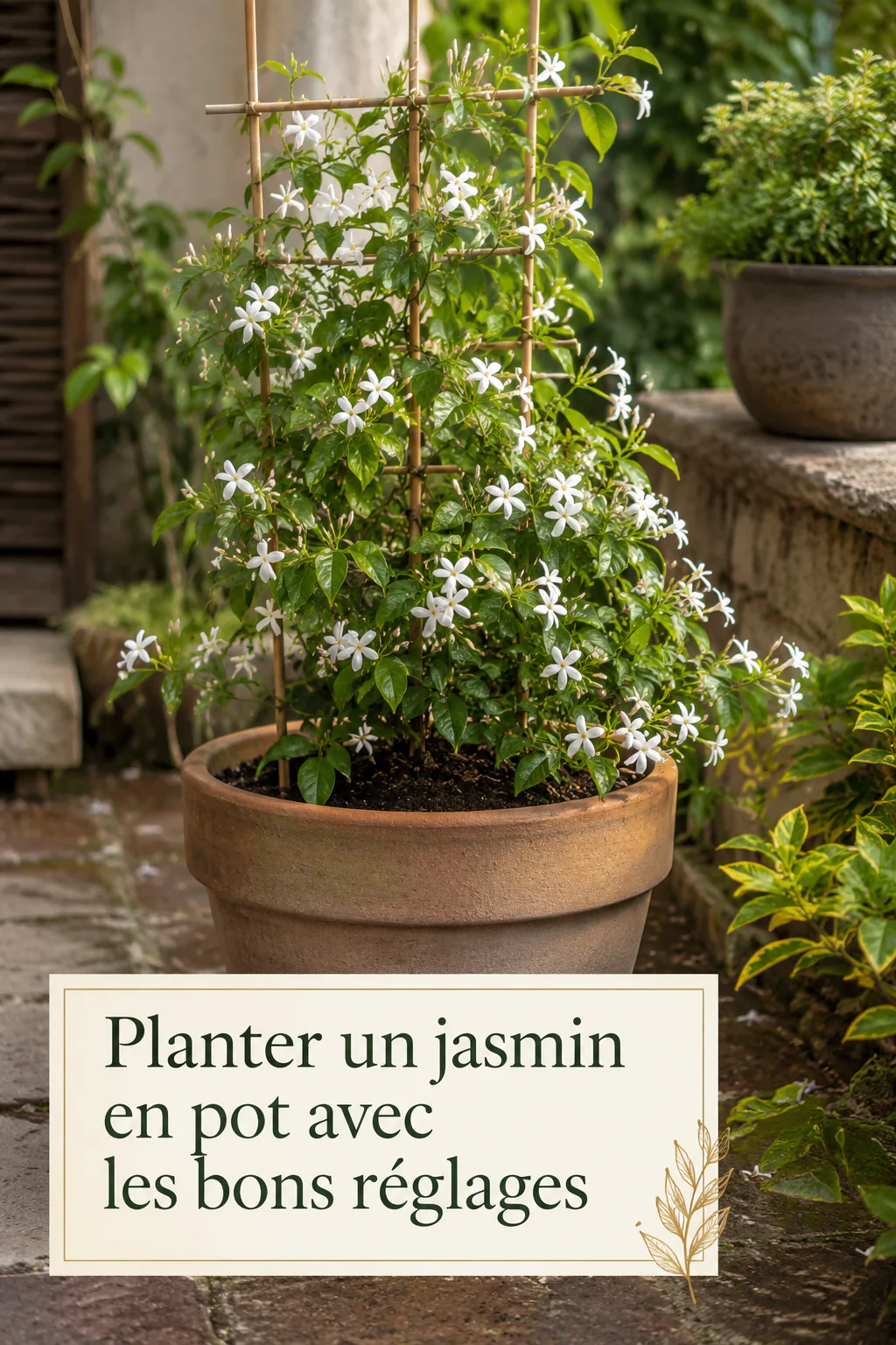 Planter un jasmin en pot avec les bons réglages