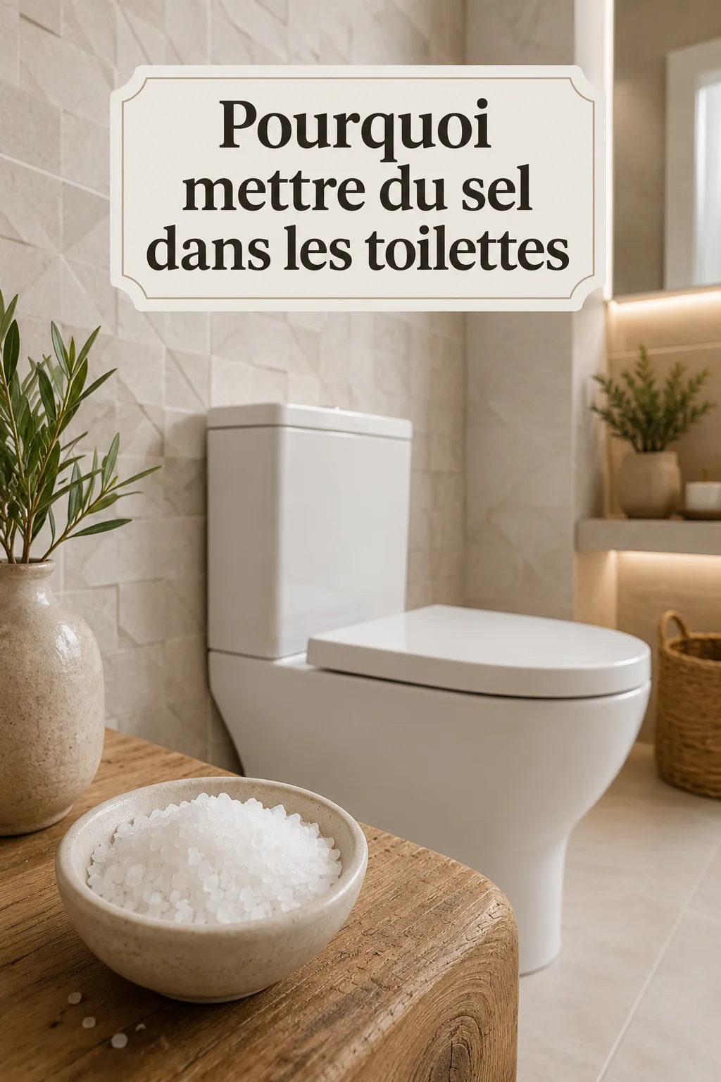 Pourquoi mettre du sel dans les toilettes avec prudence