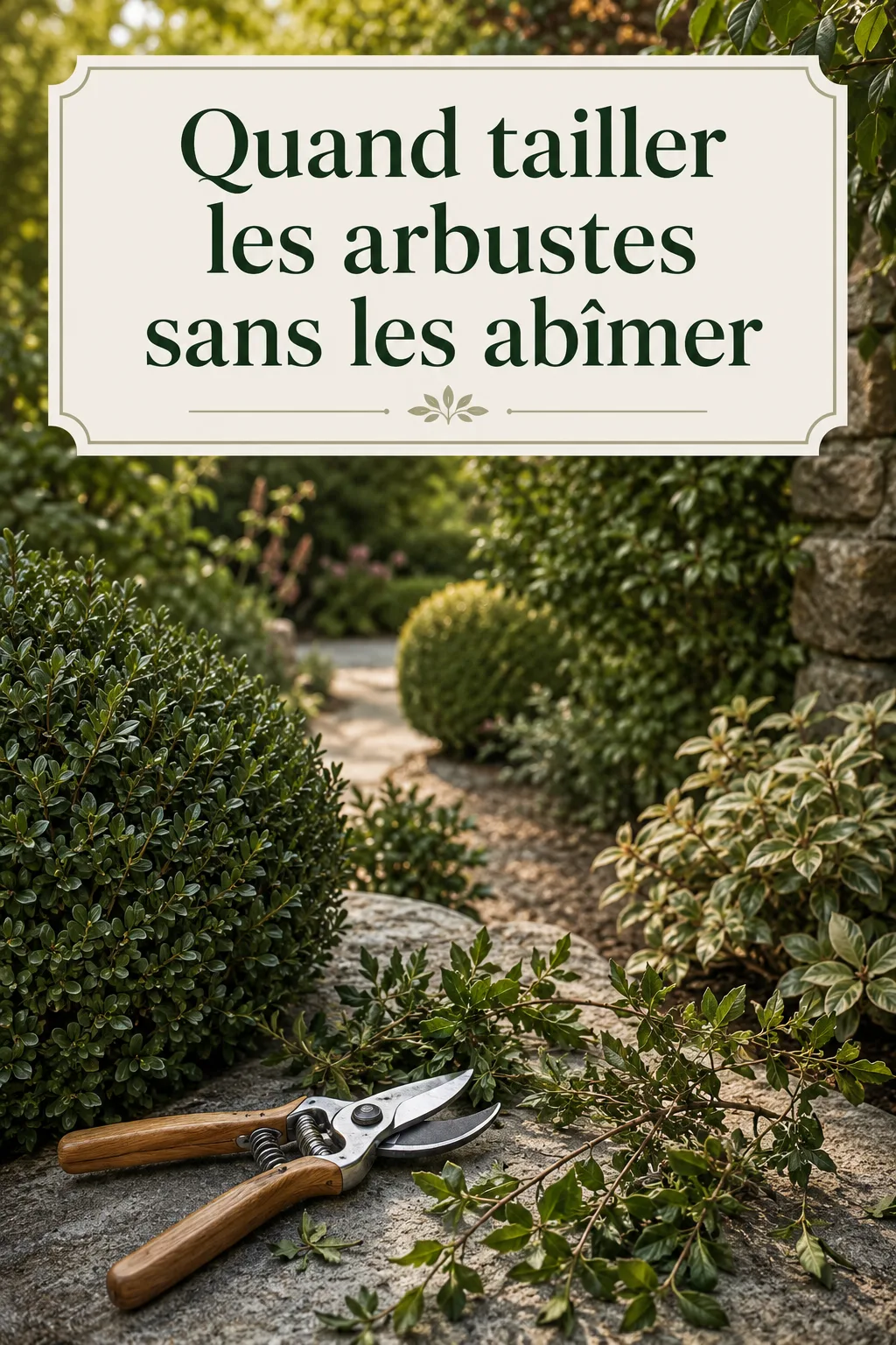 Image Pinterest sur le bon moment pour tailler les arbustes