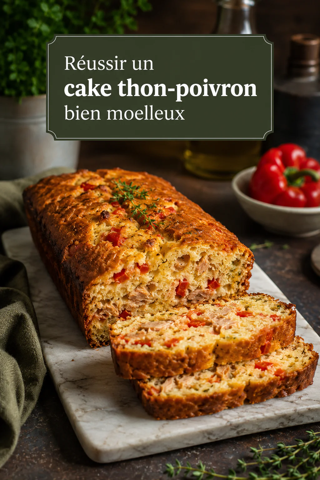Réussir un cake thon-poivron bien moelleux