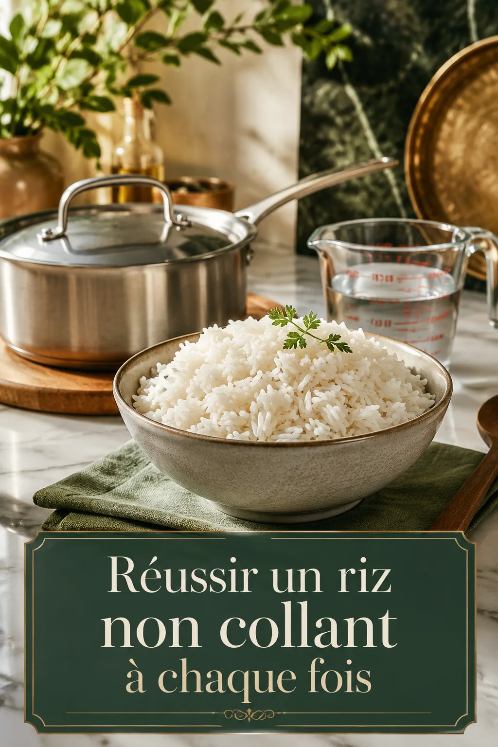 Image titre Pinterest Réussir un riz non collant à chaque fois