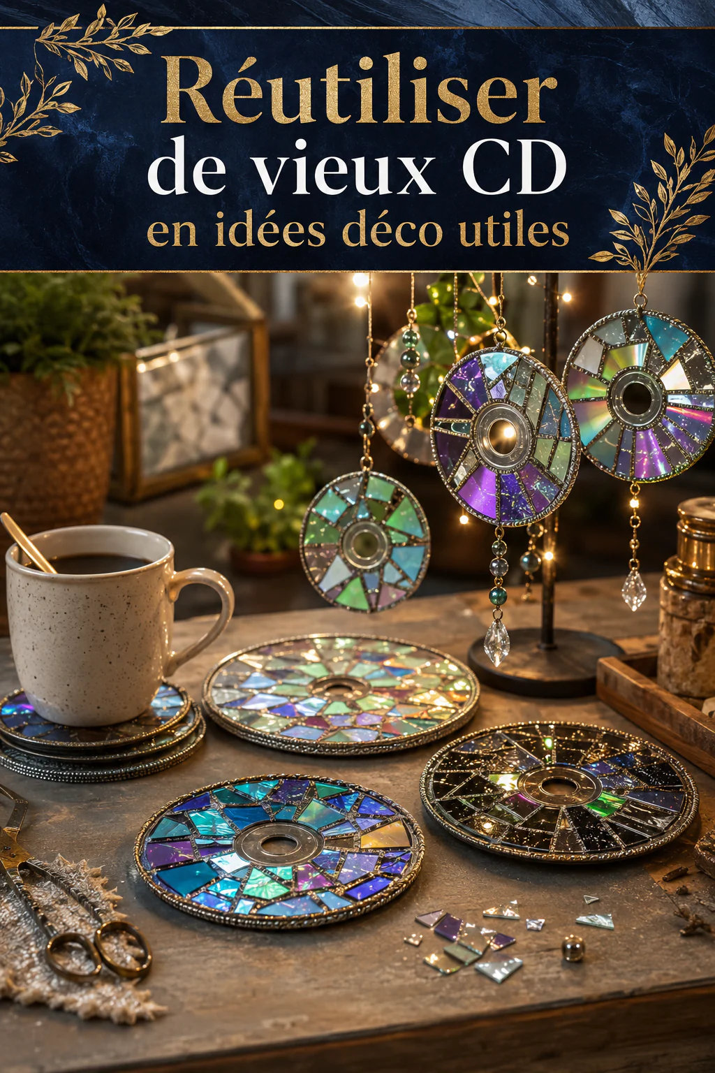 Réutiliser de vieux CD en idées déco utiles