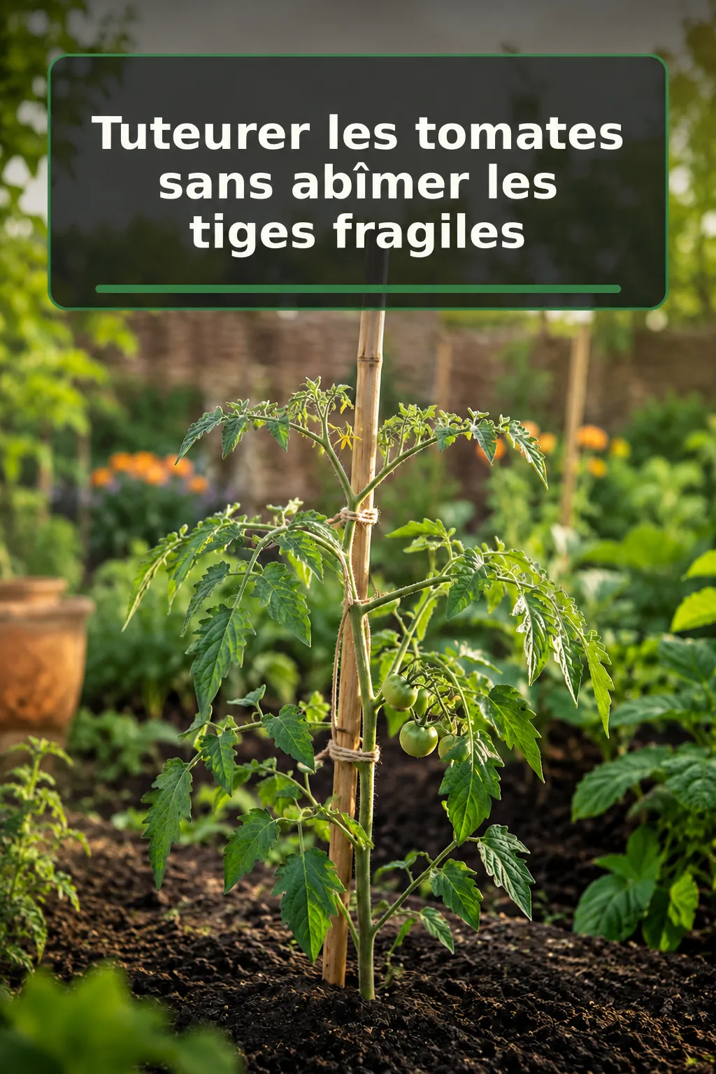 Tuteurer les tomates sans abîmer les tiges fragiles