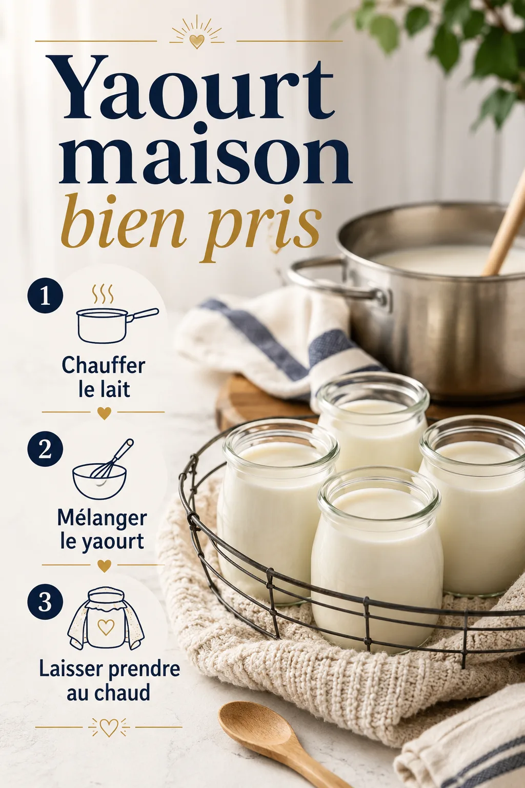 Étapes simples pour réussir un yaourt maison au four éteint