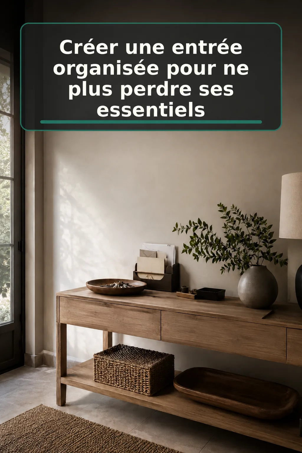Créer une entrée organisée pour retrouver facilement ses essentiels