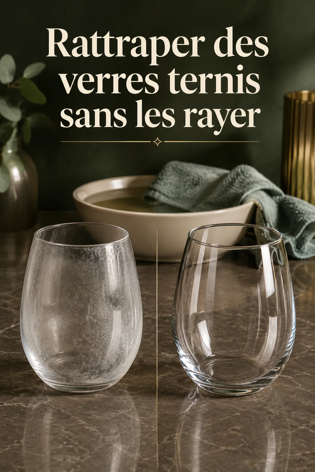 Rattraper des verres ternis sans les rayer